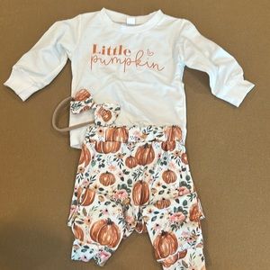 24m kids pumpkin outfit